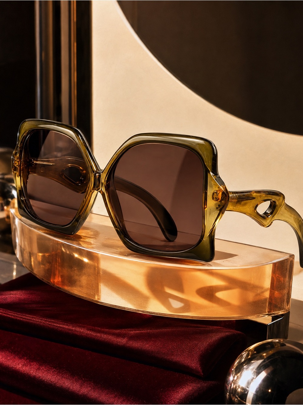 Rare Era Vintage Christian Dior 1970s Optyl Oversized Sunglasses Sold Out